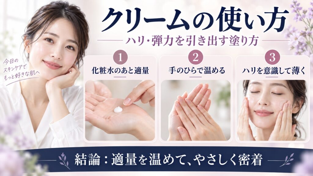 プロティニ ポリペプチドクリームの使い方とハリ弾力を引き出す塗り方を解説するBeauty Board