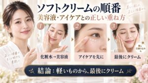 アプソリュ ソフトクリームと美容液やアイケアの正しい重ね方を解説するBeauty Board