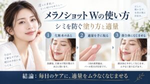 ONE BY KOSE メラノショット Wの使い方とシミを防ぐ塗り方・適量を解説するBeauty Board