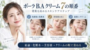 ポーラ B.A クリーム 7の順番と効果を高めるスキンケアステップを解説するBeauty Board