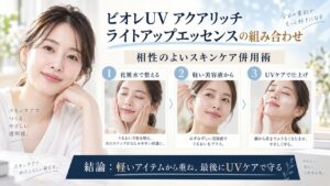 ビオレUV アクアリッチ ライトアップエッセンスの組み合わせ相性とスキンケア併用術を解説するBeauty Board