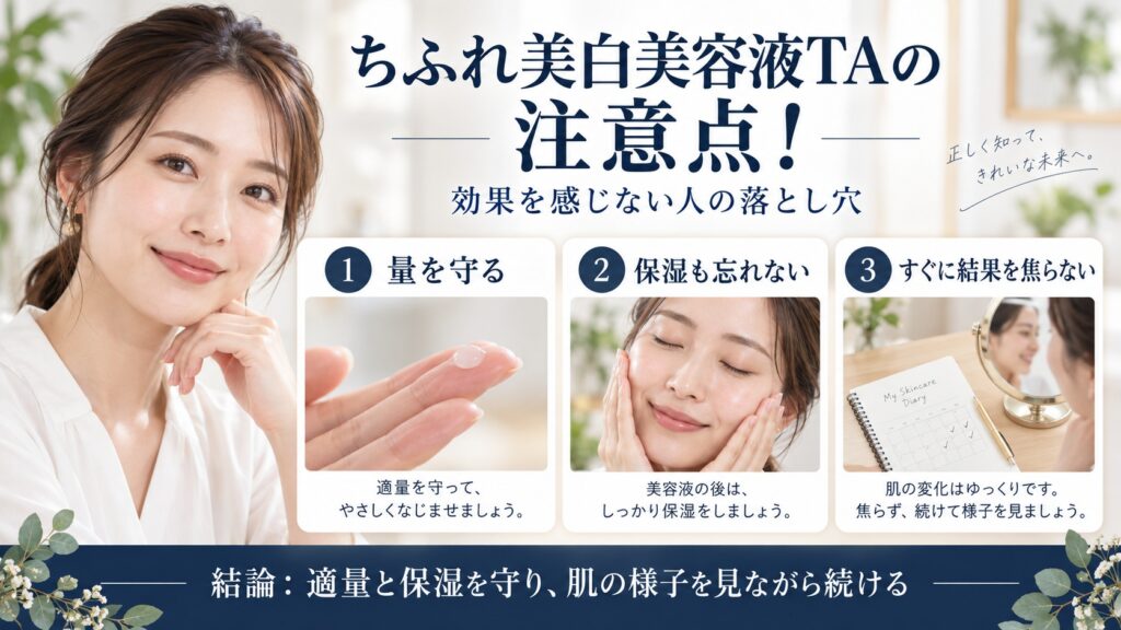 ちふれ美白美容液TAの注意点と効果を感じない原因を解説するBeauty Board