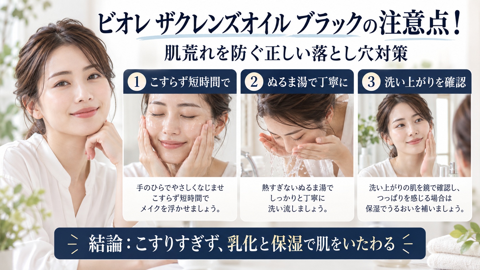 ビオレ ザクレンズオイル ブラックで肌荒れを防ぐ注意点を解説するBeauty Board