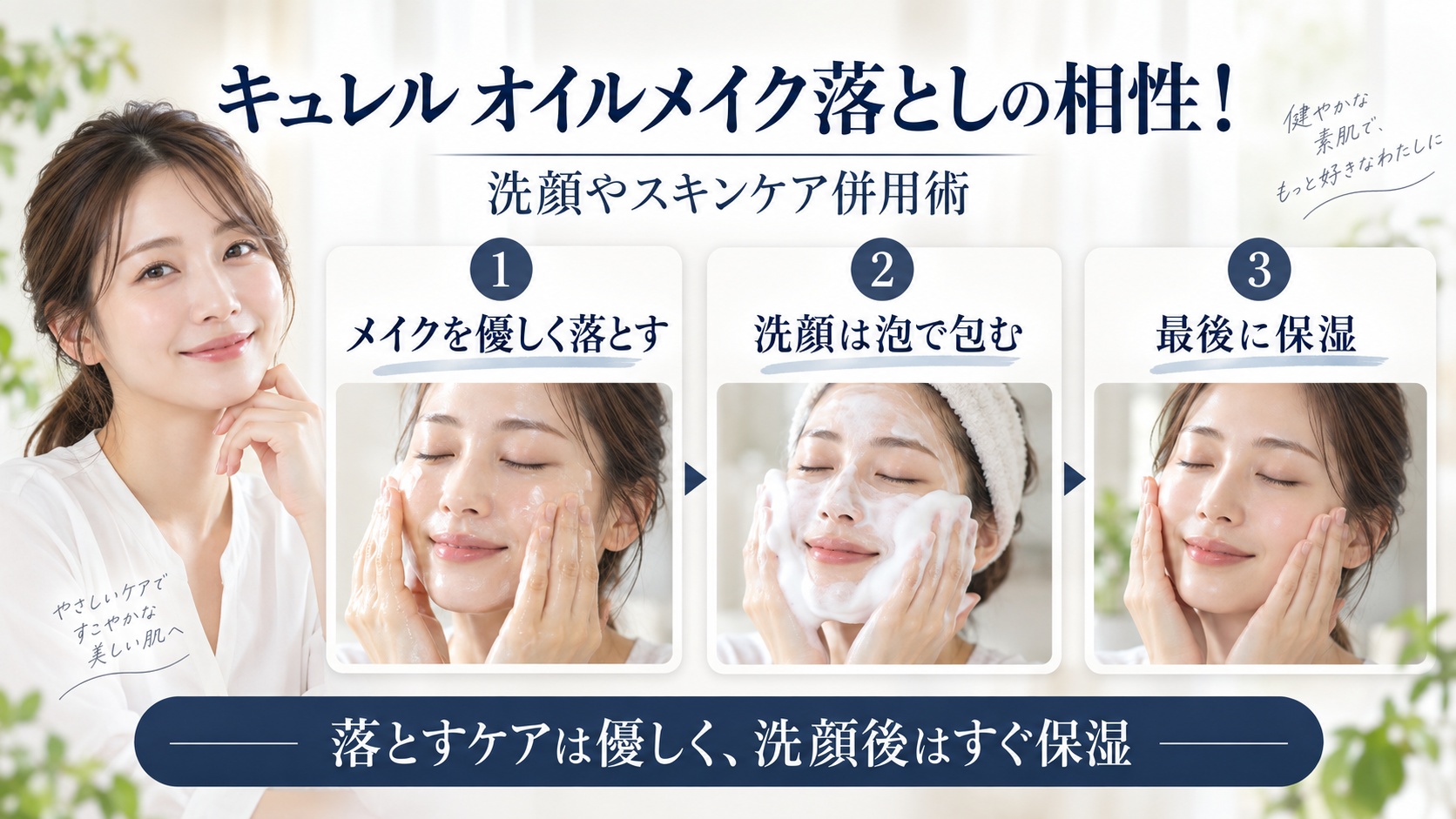 キュレル オイルメイク落としと洗顔やスキンケアの併用術を解説するBeauty Board