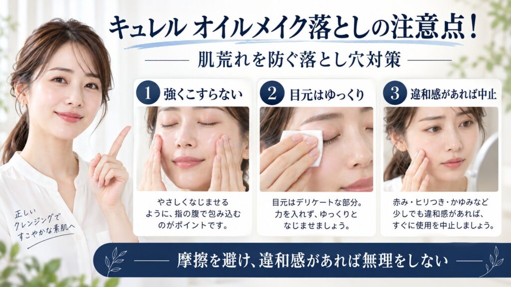 キュレル オイルメイク落としの注意点と肌荒れを防ぐ落とし穴対策を解説するBeauty Board