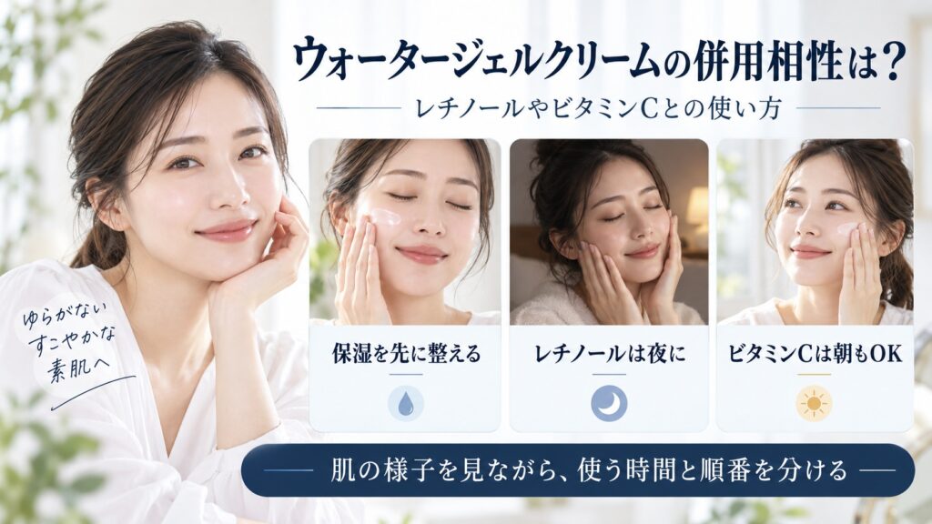 Anua バリアリブート ウォータージェルクリームとレチノールやビタミンCの併用相性を解説するBeauty Board