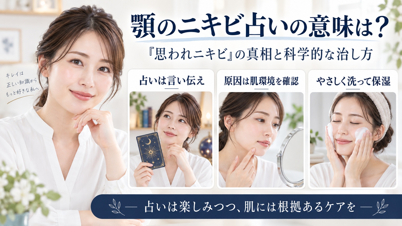 顎のニキビ占いの意味と科学的なスキンケア方法を解説するBeauty Board