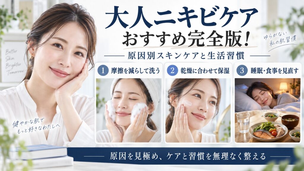 大人ニキビの原因別スキンケアと生活習慣を解説するおすすめBeauty Board