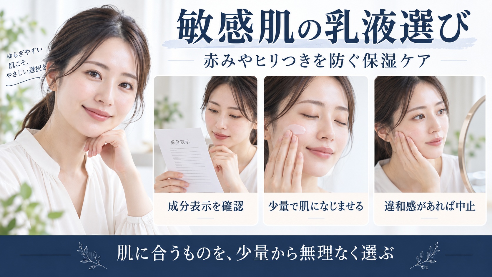 敏感肌の乳液選びと赤みやヒリつきを防ぐ保湿ケアを解説するBeauty Board