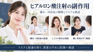 ヒアルロン酸注射の腫れや内出血の期間としこり・リスクを解説するBeauty Board