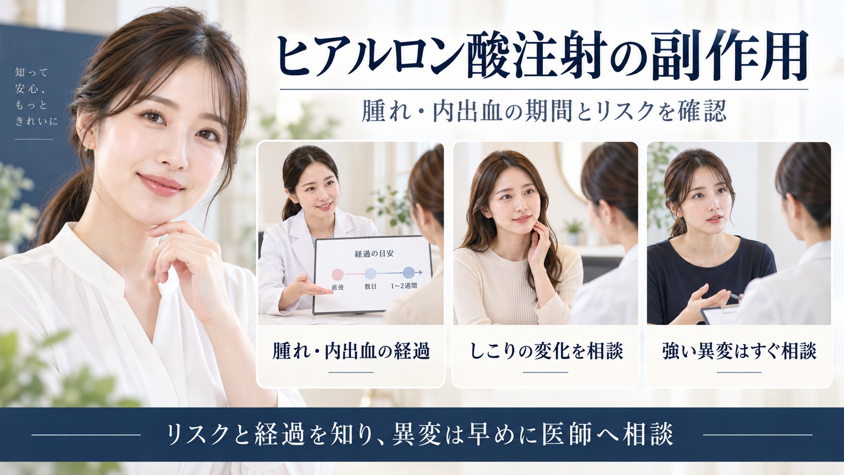 ヒアルロン酸注射の腫れや内出血の期間としこり・リスクを解説するBeauty Board