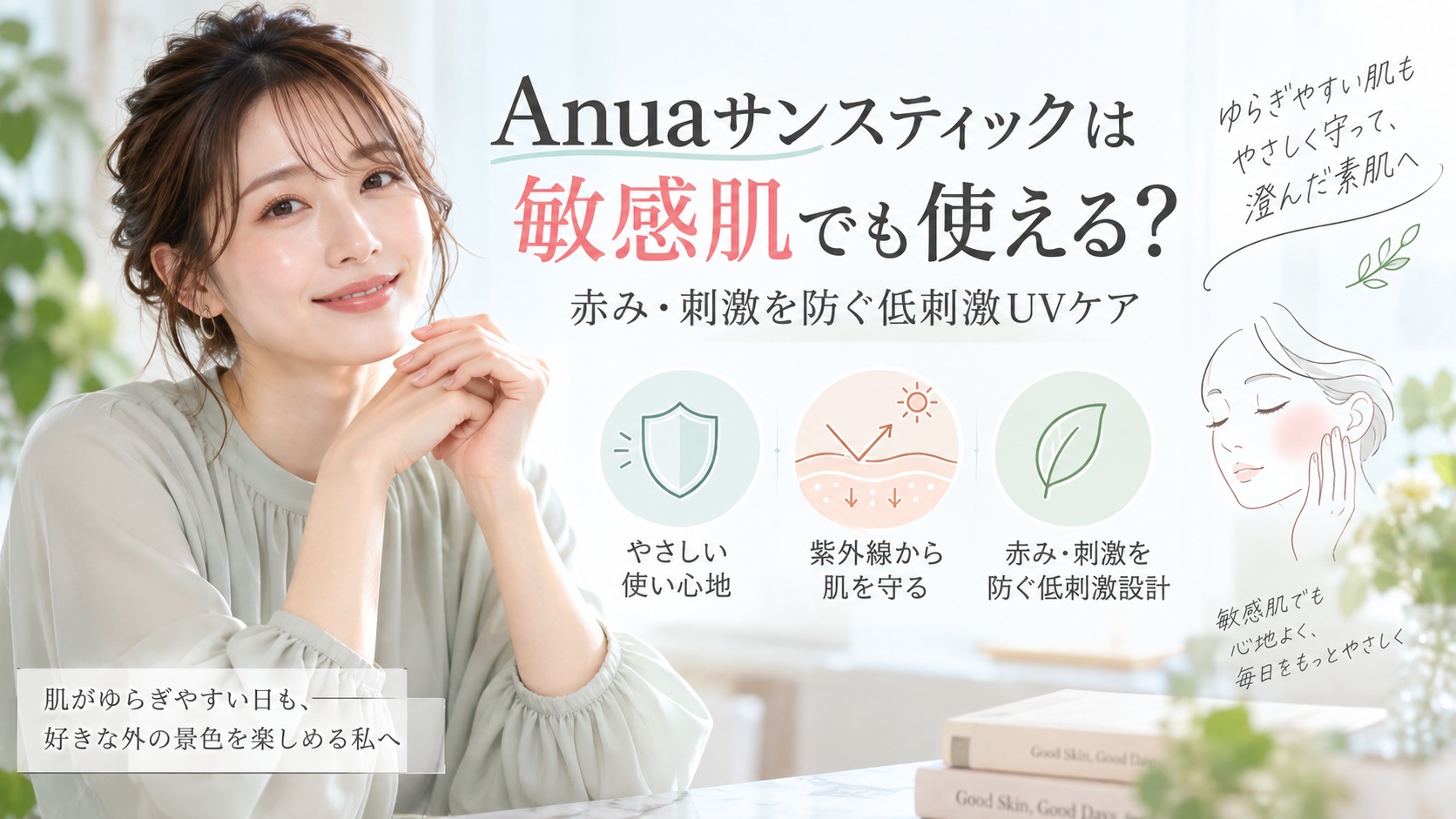 Anuaサンスティックは敏感肌でも使える?赤み・刺激を防ぐ低刺激UVケア Beauty Board