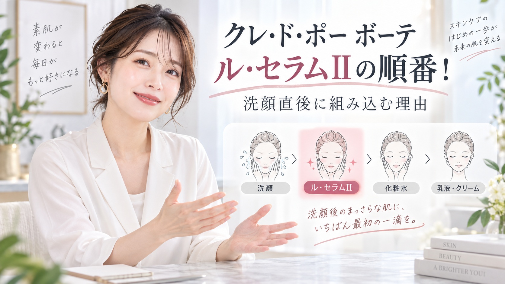 クレ・ド・ポー ボーテ ル・セラムIIの順番！洗顔直後に組み込む理由 Beauty Board