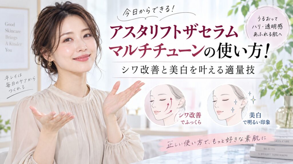 アスタリフトザセラムマルチチューンの使い方！シワ改善と美白を叶える適量技 Beauty Board