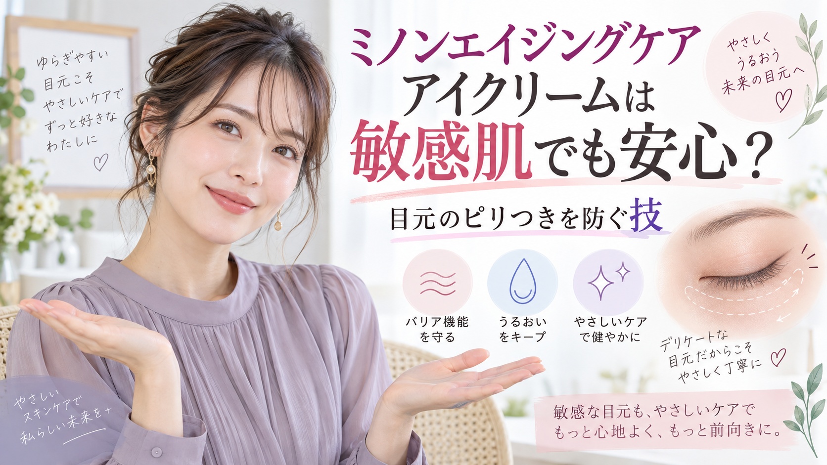 ミノンエイジングケアアイクリームは敏感肌でも安心？目元のピリつきを防ぐ技 Beauty Board