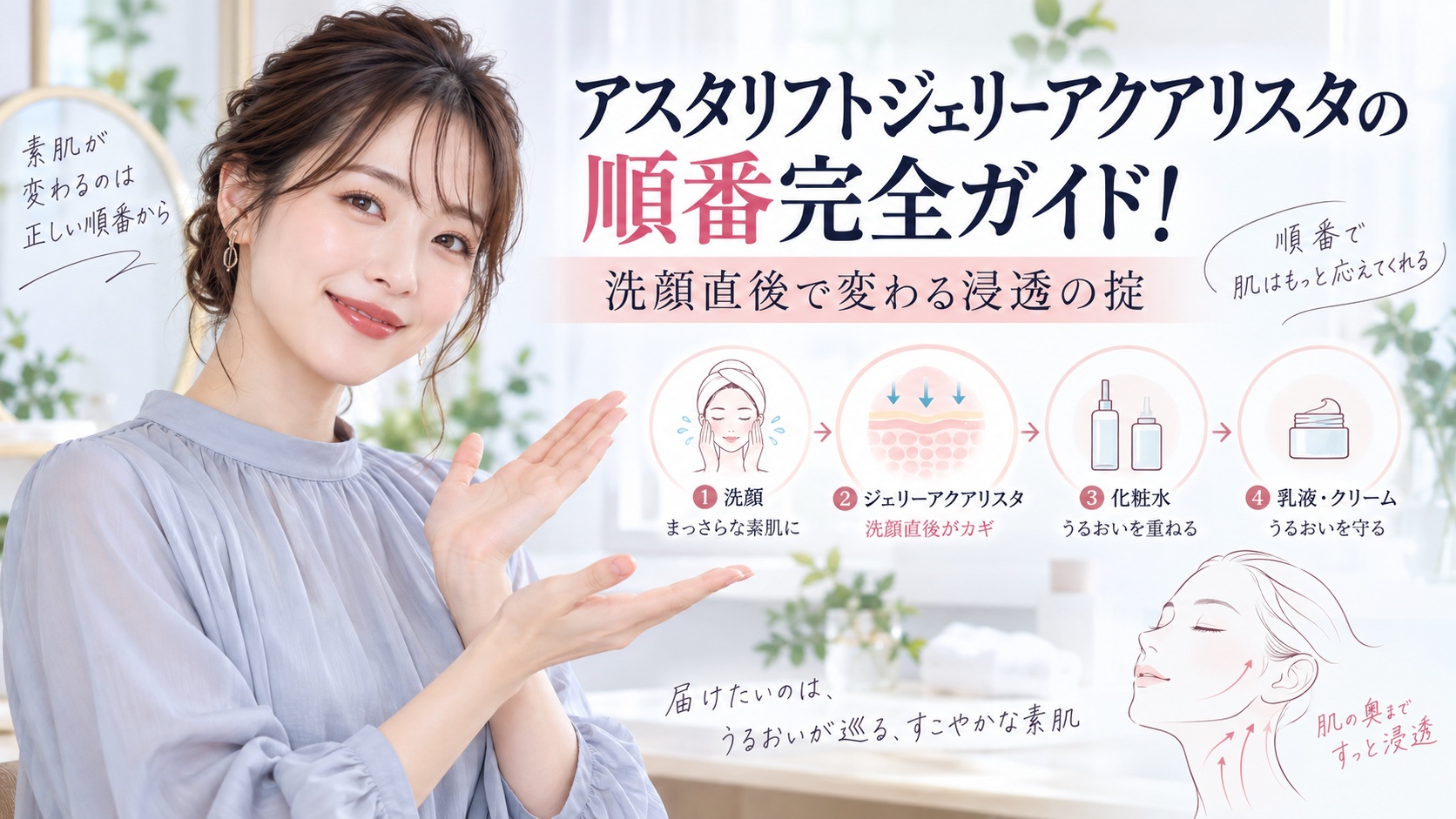 アスタリフトジェリーアクアリスタの順番完全ガイド！洗顔直後で変わる浸透の掟 Beauty Board