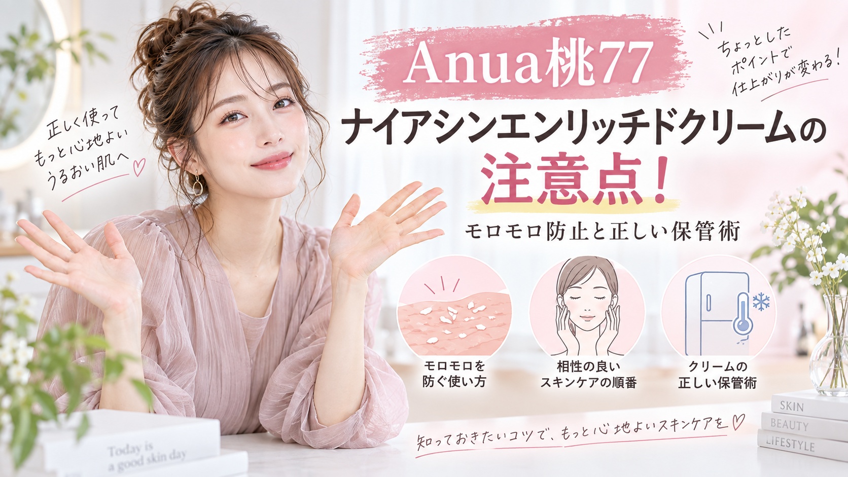 Anua桃77ナイアシンエンリッチドクリームの注意点！モロモロ防止と正しい保管術 Beauty Board