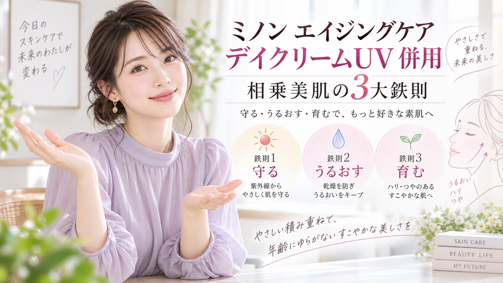 ミノン エイジングケア デイクリームUV 併用｜相乗美肌の3大鉄則 Beauty Board
