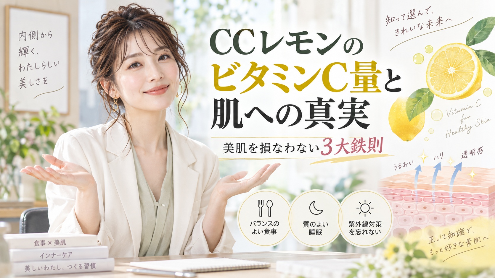 CCレモンのビタミンC量と肌への真実|美肌を損なわない3大鉄則 Beauty Board