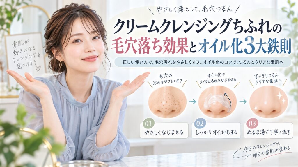 クリームクレンジングちふれの毛穴落ち効果とオイル化3大鉄則 Beauty Board