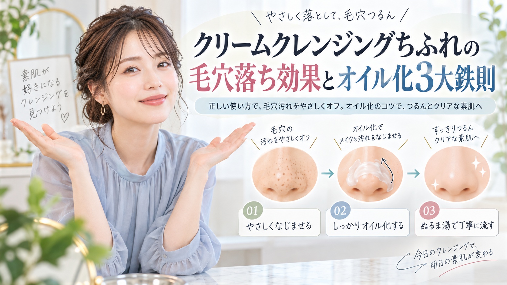 クリームクレンジングちふれの毛穴落ち効果とオイル化3大鉄則 Beauty Board