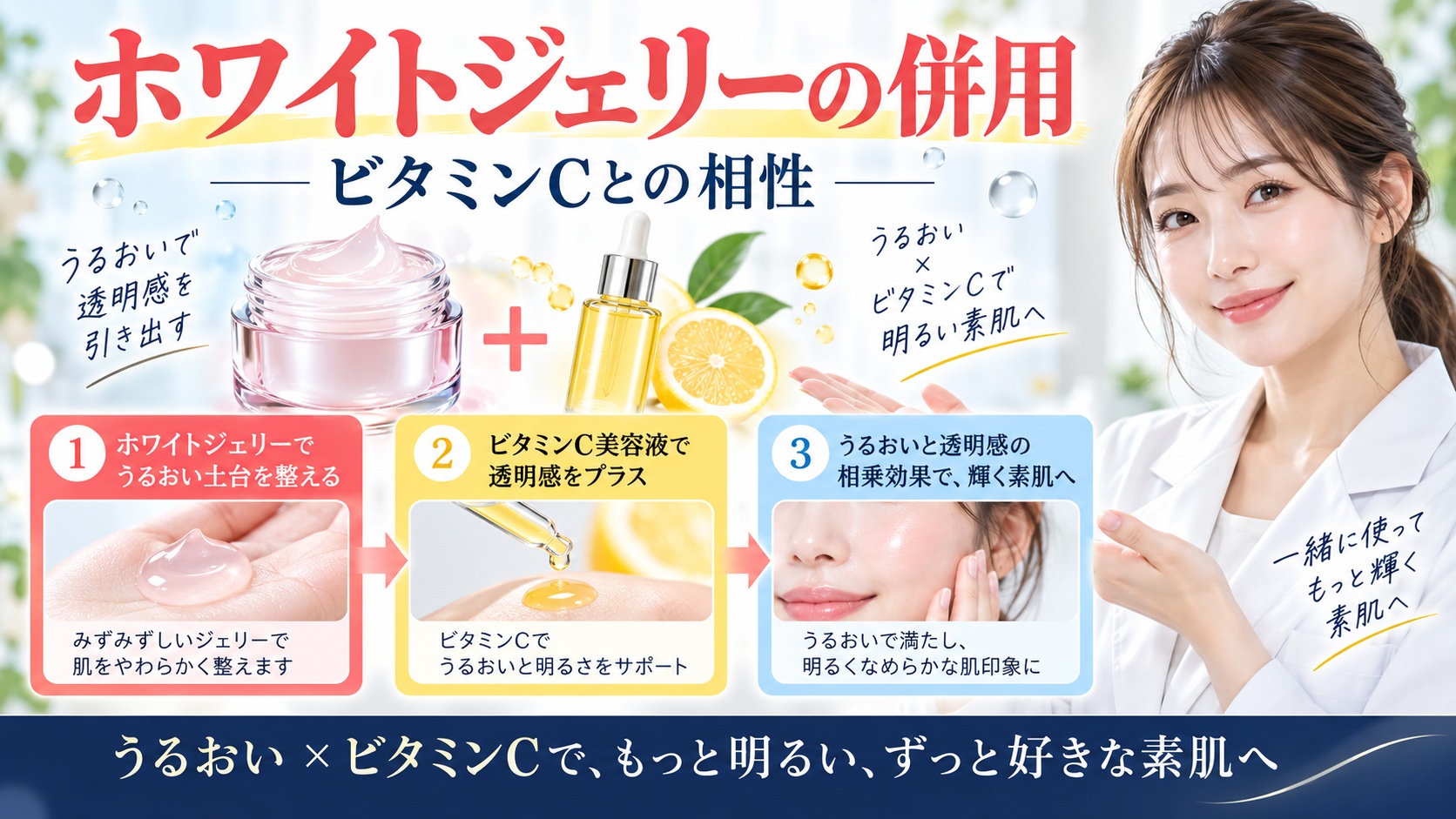 アスタリフト ホワイトジェリーの併用！ビタミンCとの相性