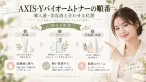 AXIS-Yバイオームトナーの順番は？導入液や美容液と合わせる位置