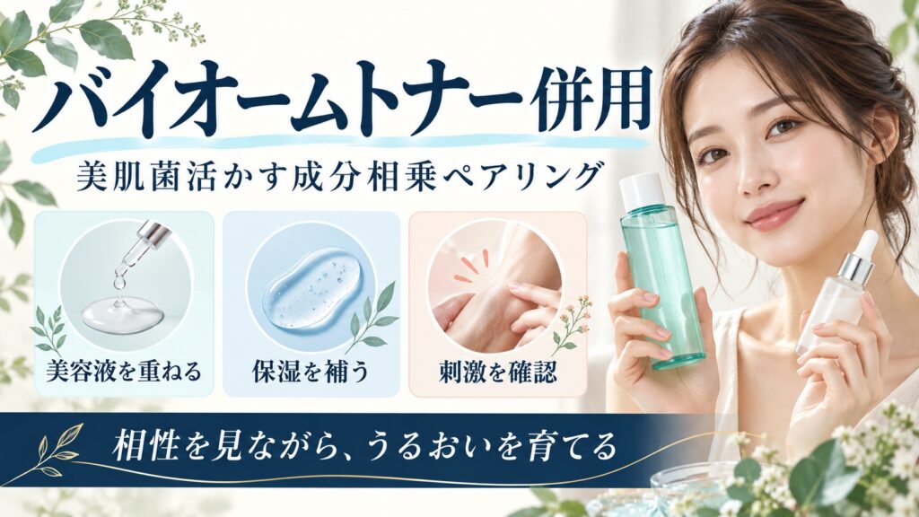 AXIS-Yバイオームトナーと相性の良い成分！組み合わせNGと併用テク