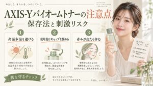 AXIS-Yバイオームトナーの注意点！肌荒れを防ぐ保存法と刺激リスク