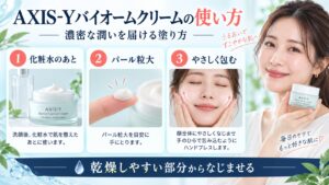 AXIS-Yバイオームクリームの使い方！濃密な潤いを届ける塗り方