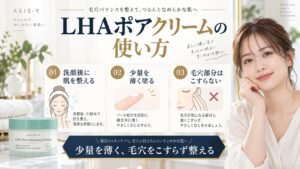 LHAポアクリームの使い方