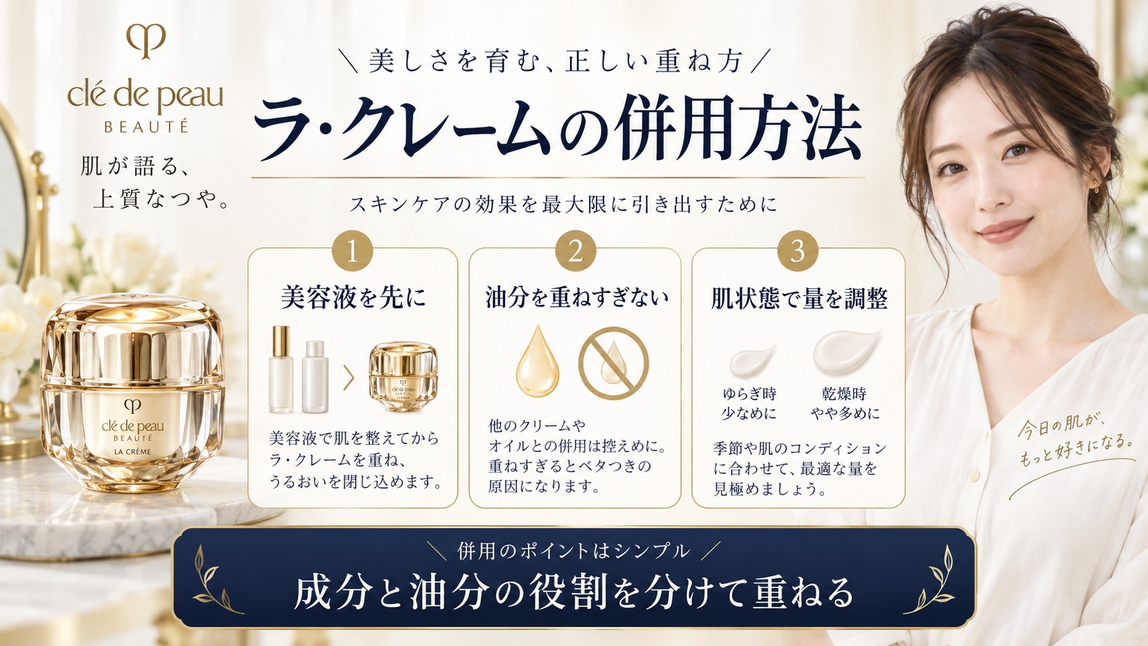 ラ・クレームの併用方法