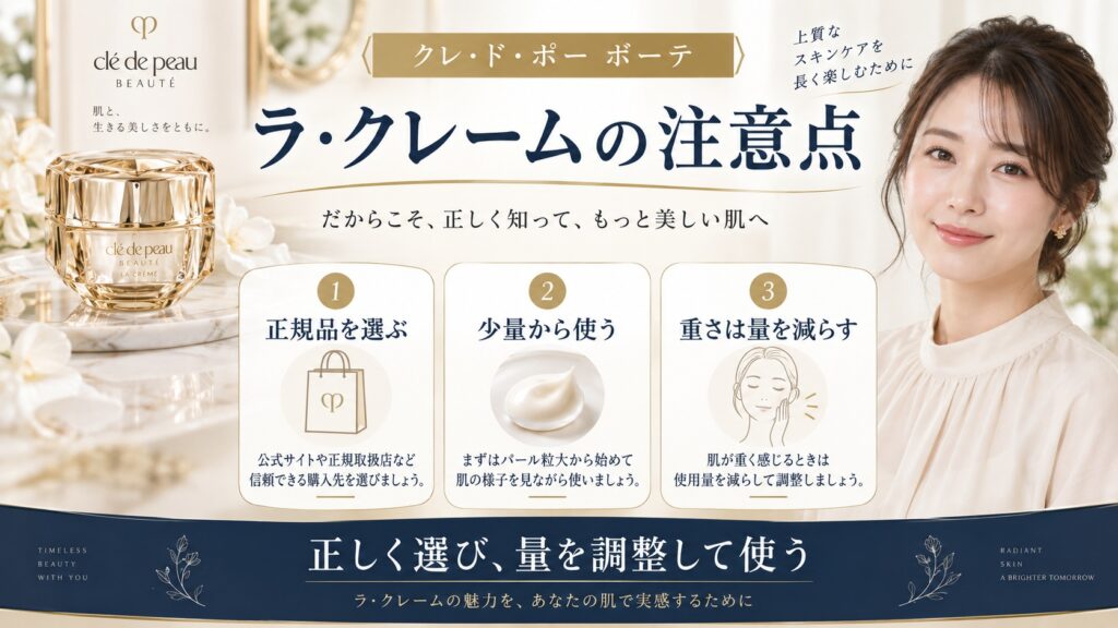 ラ・クレームの注意点