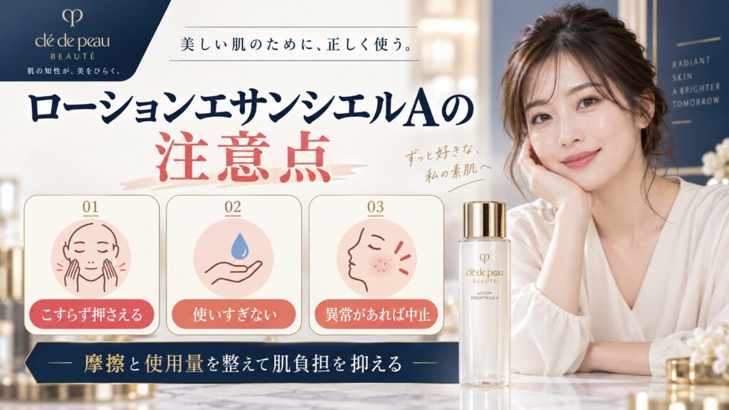 ローションエサンシエルAの注意点