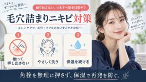毛穴詰まりニキビ対策