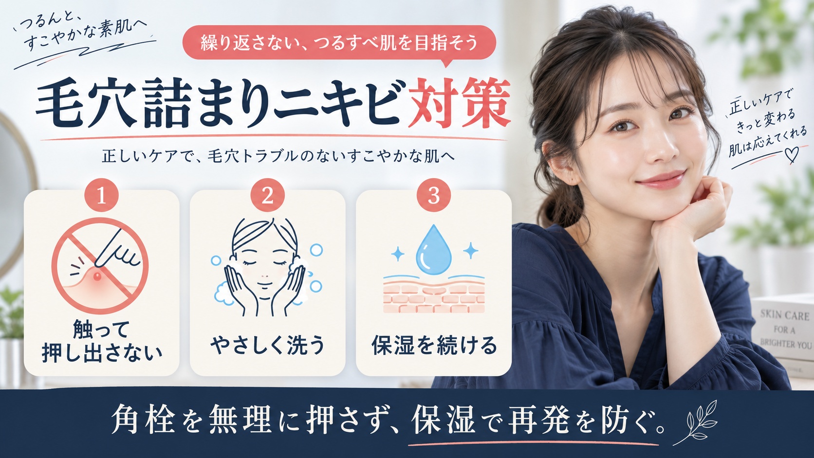 毛穴詰まりニキビ対策