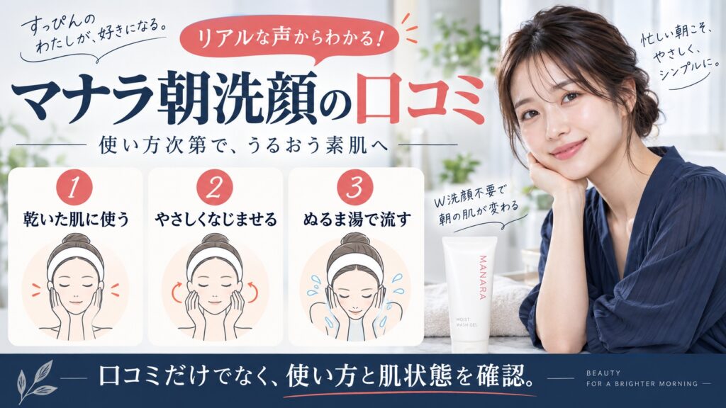 マナラ朝洗顔の口コミ