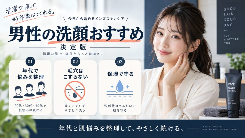男性の洗顔おすすめ