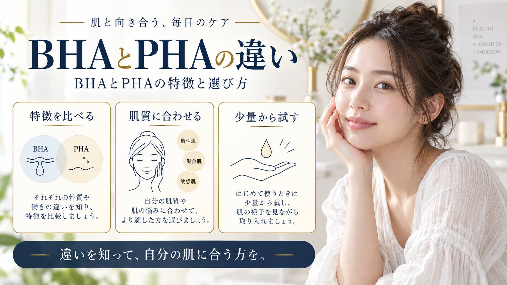 bhaとthaの違いを3ステップで示すアイキャッチ