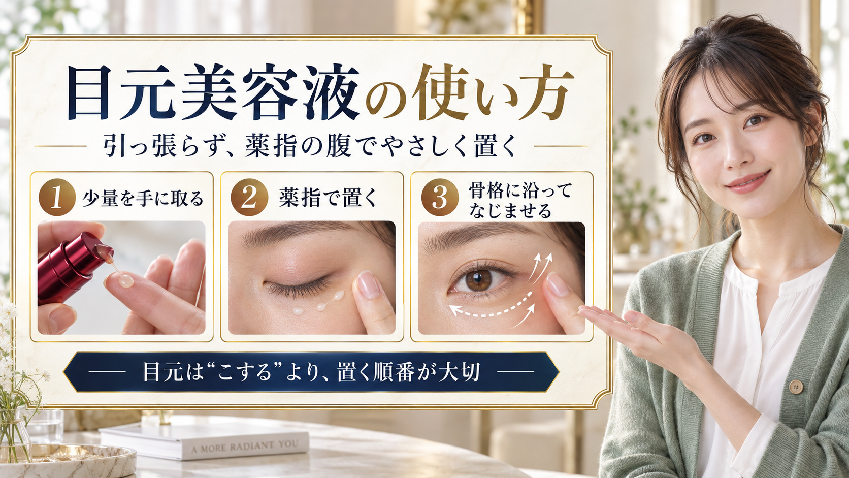 クラランス トータル アイ インテンス Nの使い方を3ステップで解説するアイキャッチ
