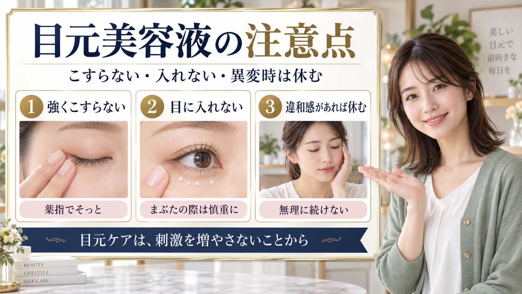 クラランス トータル アイ インテンス Nの注意点を3ステップで解説するアイキャッチ