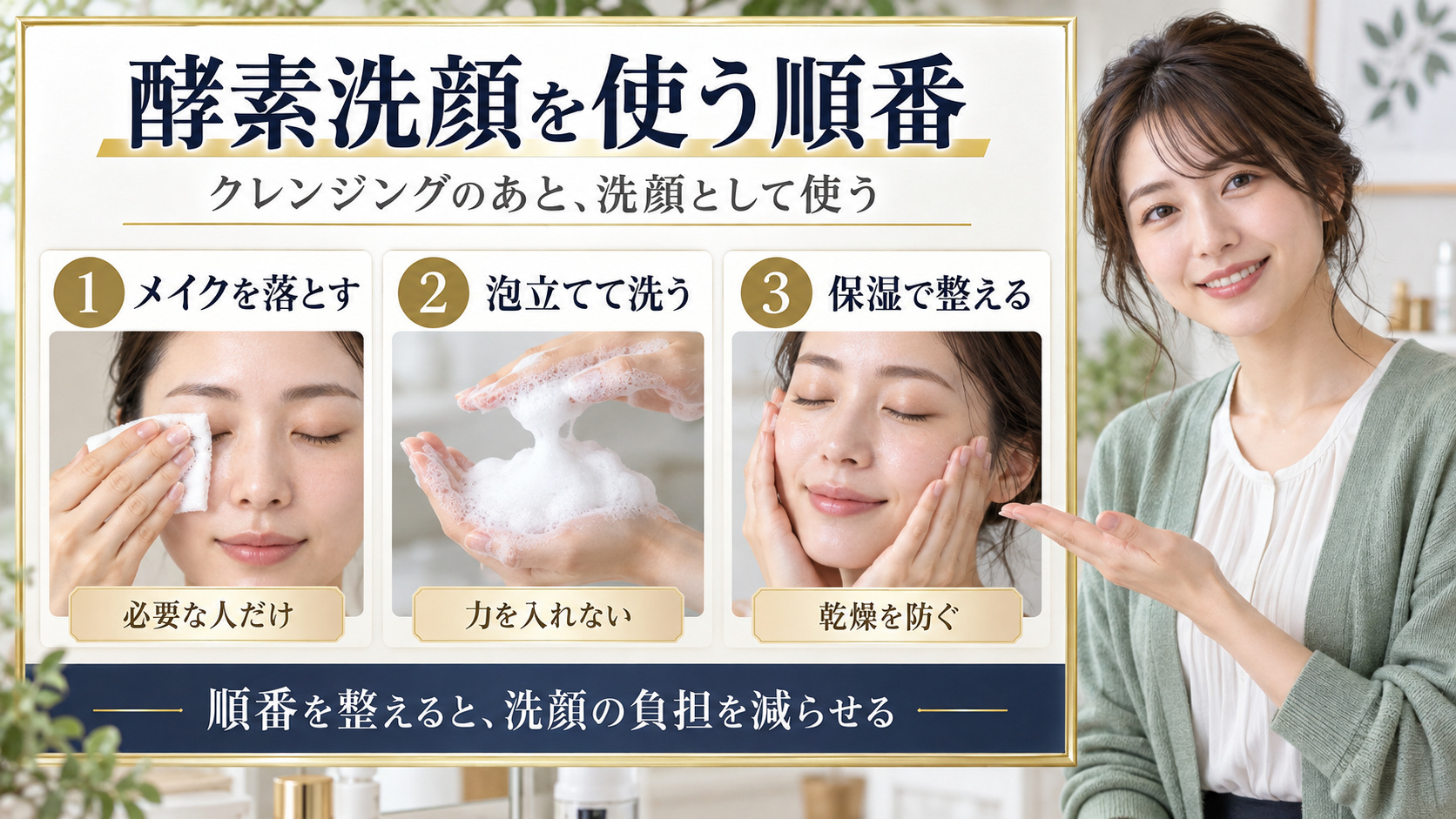 ダーマロジカ デイリーマイクロフォリエントを使う順番を3ステップで解説するアイキャッチ
