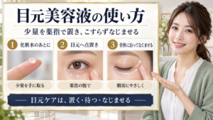 コスメデコルテ リポソーム アイセラムの使い方を3ステップで解説するアイキャッチ