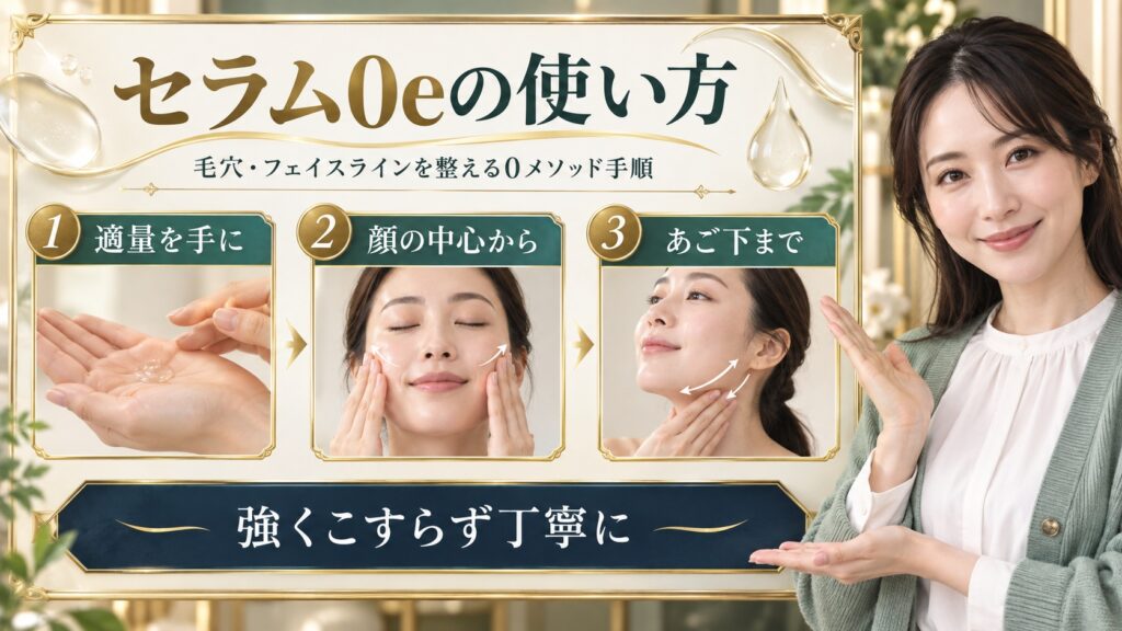イプサ セラム0eの使い方｜毛穴・フェイスラインを整える0メソッド手順 アイキャッチ