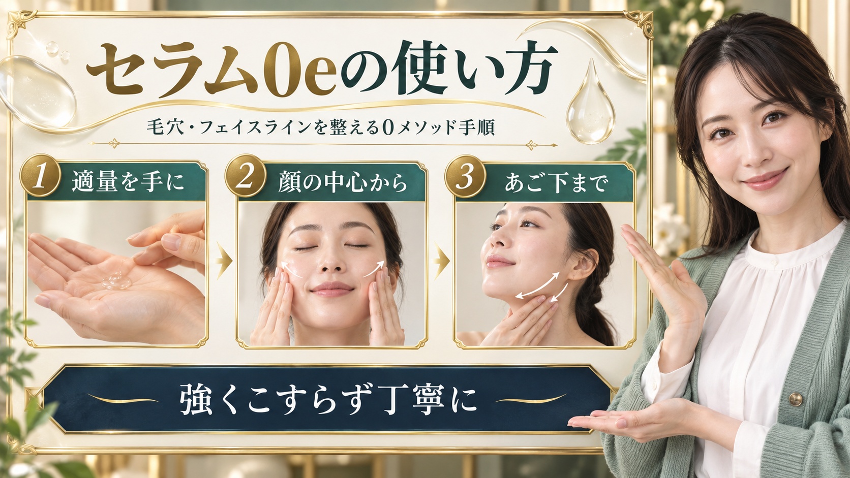 イプサ セラム0eの使い方|毛穴・フェイスラインを整える0メソッド手順 アイキャッチ