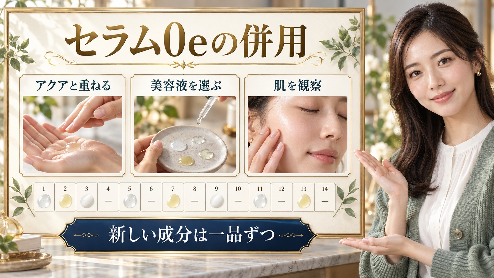 イプサ セラム0eの併用ガイド｜アクア・ビタミンCとの相乗的な働き アイキャッチ