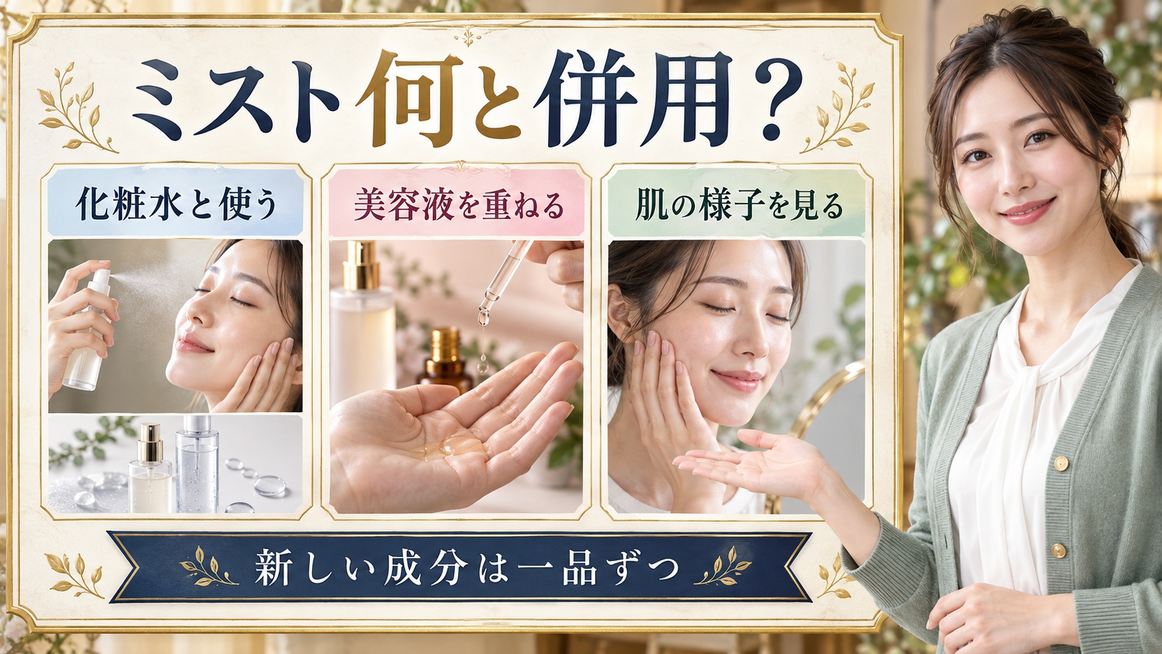 ダルバ アロマティックスプレーセラムの組み合わせ｜成分相性と併用法 アイキャッチ