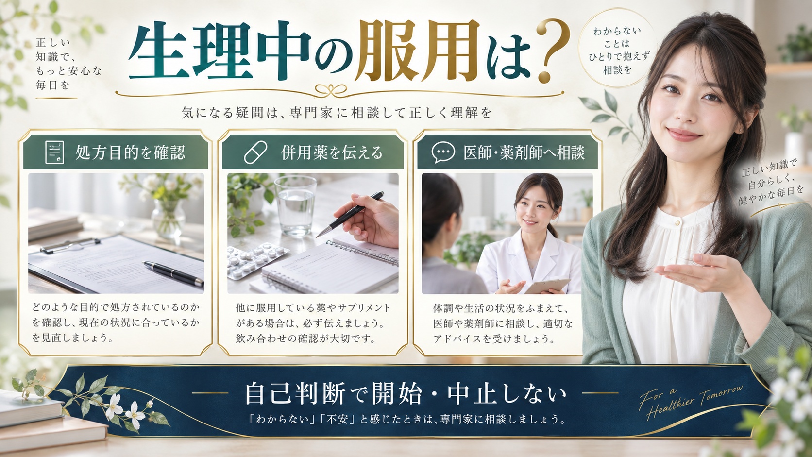 トラネキサム酸は生理中に飲んでも大丈夫？止血作用と服用の注意点 アイキャッチ