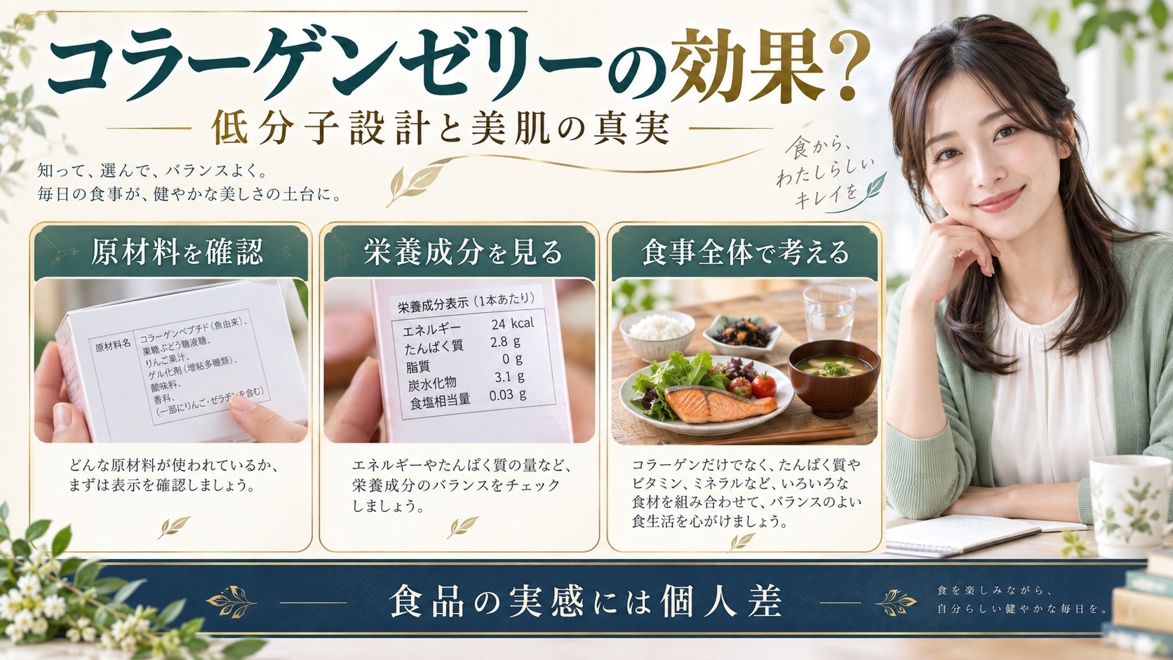 愛しとーとコラーゲンゼリーの効果とは？低分子設計と美肌の真実 アイキャッチ