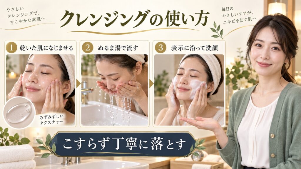 オードムーゲのクレンジング効果とは？ニキビを防ぐ正しい落とし方 アイキャッチ